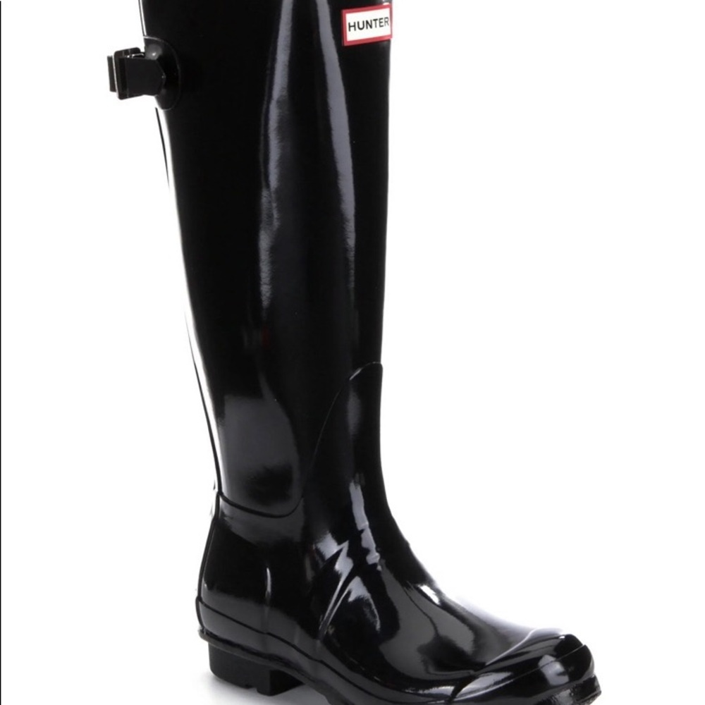Black HUNTER boots size 8
